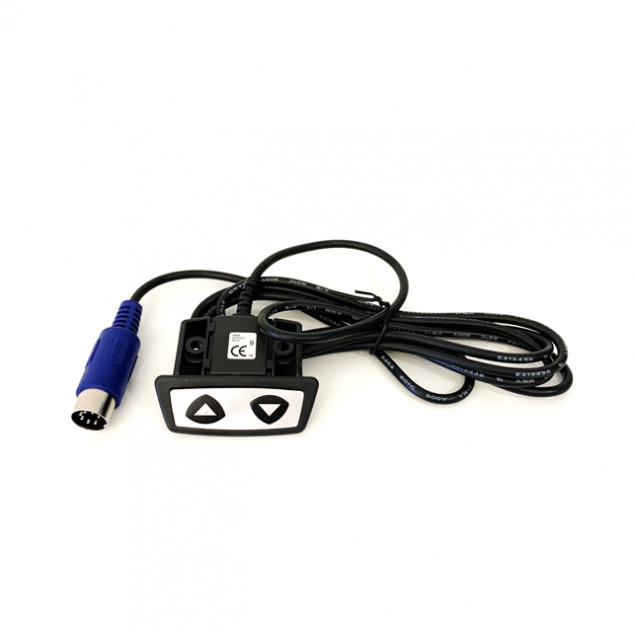 Logicdata handset with blue 7 pin DIN plug, fits Okin, Logicdata, Omann and other