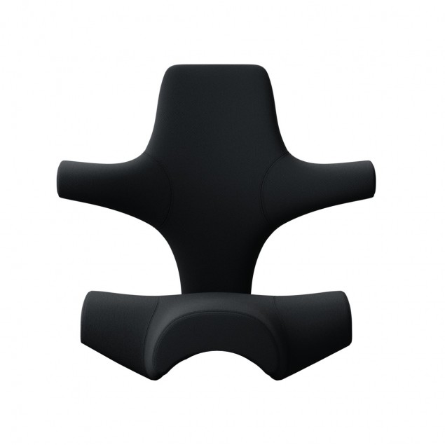 Cover for HÅG Capisco 8106 in black Select fabric. Fabric for seat and back. 85% wool