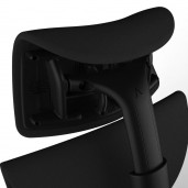 Embody headrest. Black Rythm fabric for office chair