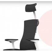 Embody headrest. Black Rythm fabric for office chair